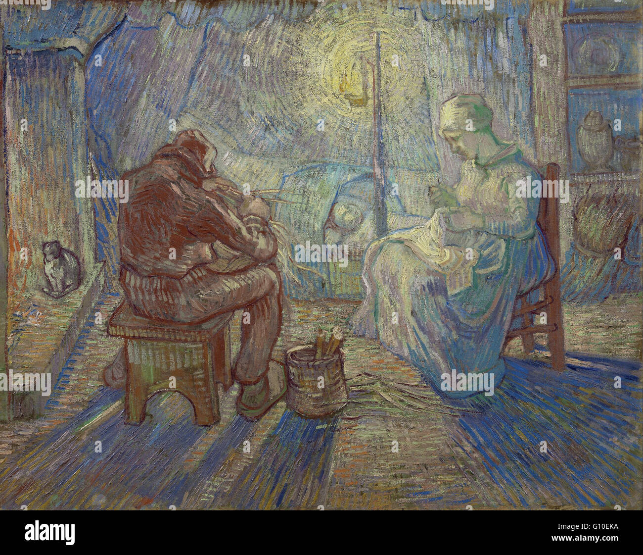 Vincent van Gogh - Nuit (après Millet) - Musée Van Gogh, Amsterdam Banque D'Images