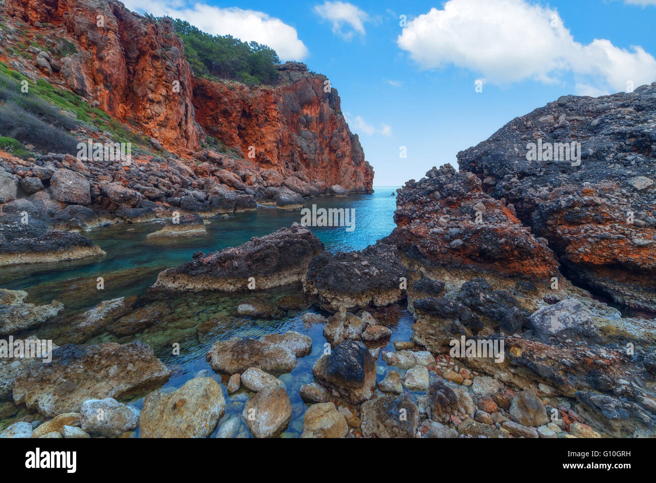 Seascape Méditerranée incroyable en Turquie Banque D'Images