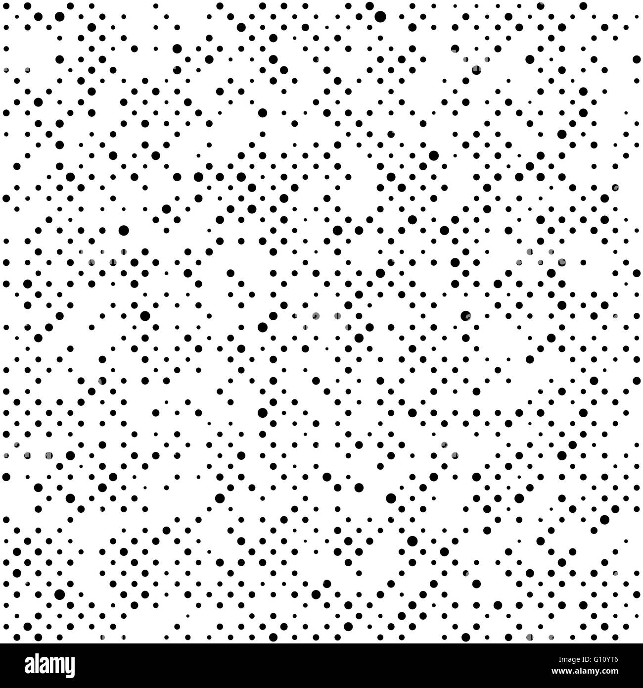 Vector retro seamless background de points noirs Illustration de Vecteur