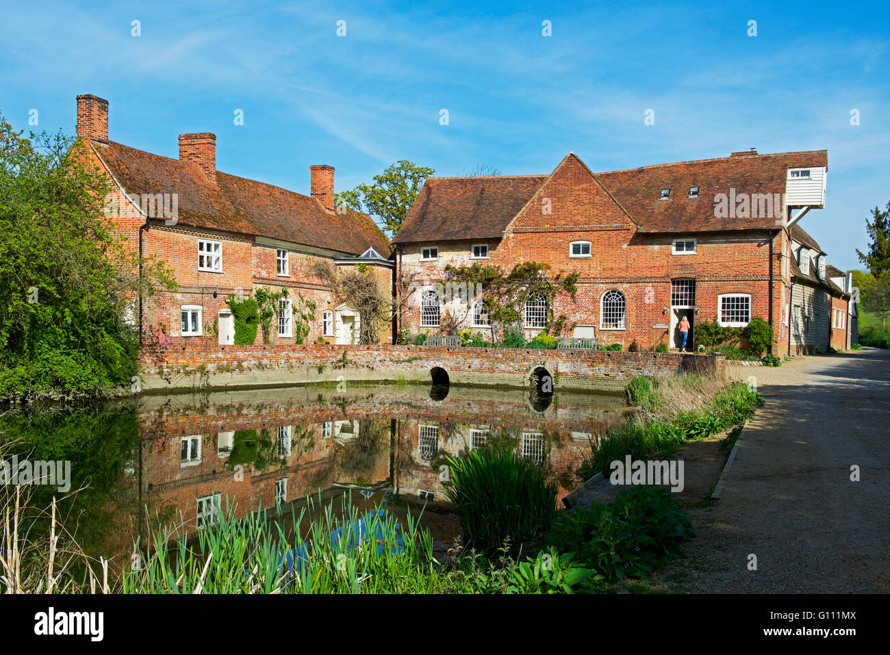 Moulin de Flatford, une propriété du National Trust, à Essex, Angleterre, Flatford UK Banque D'Images