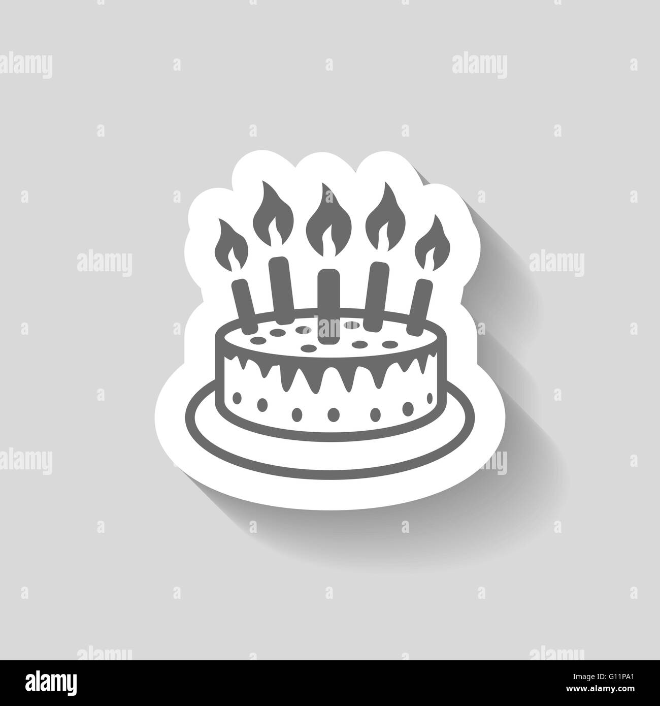 Le Pictogramme De Gateau Image Vectorielle Stock Alamy