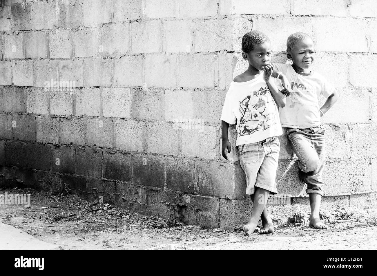 Bhambayi règlement dans le canton à l'Inanda au nord de Durban Banque D'Images