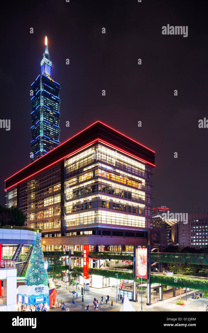 Taiwan, Taipei, Taipei 101 Banque D'Images