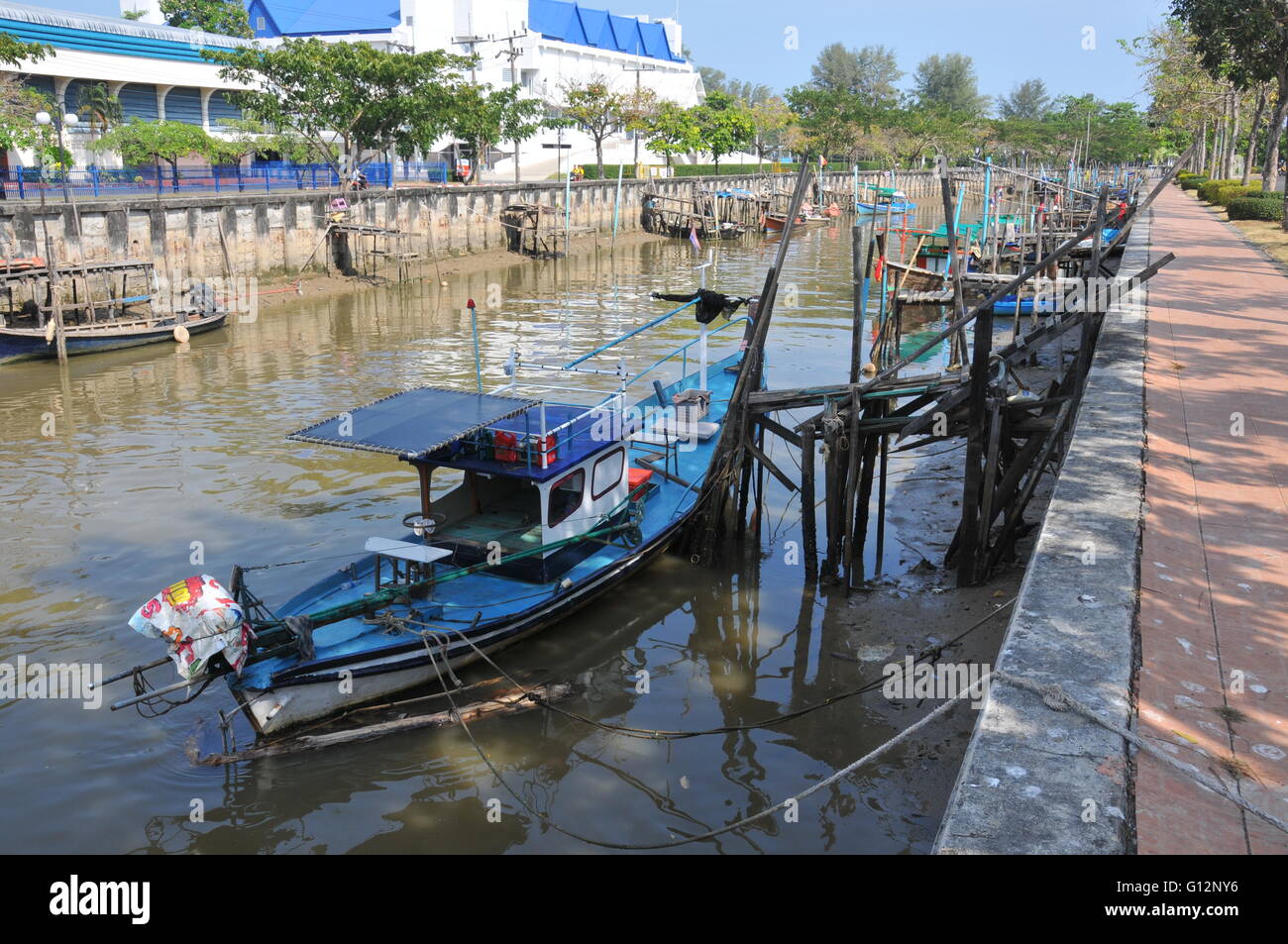 Bateaux du port de la Thaïlande Banque D'Images