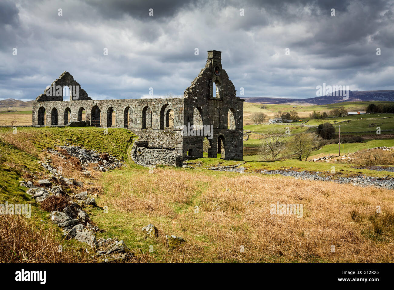 Pont y Pandy mill, près de Porthmadog dans le Nord du Pays de Galles UK Banque D'Images