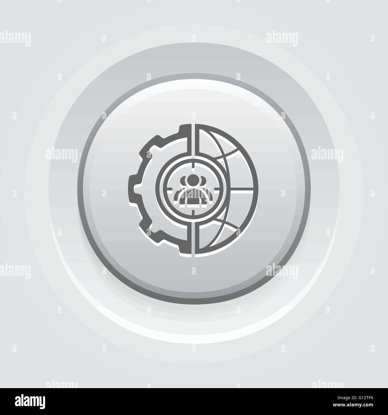 L'icône de ciblage Global Illustration de Vecteur