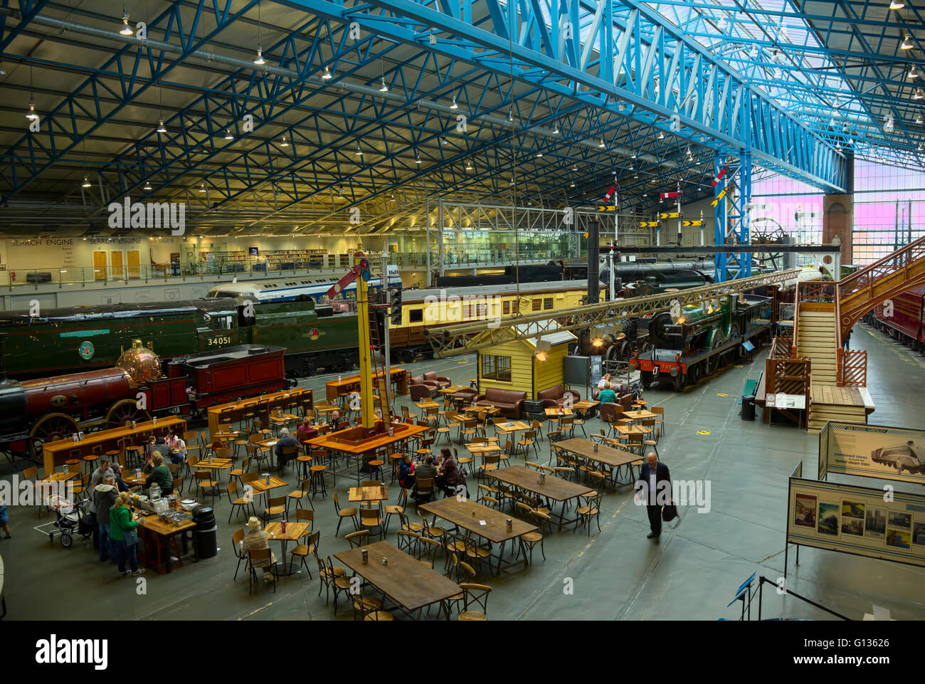 Musée ferroviaire de York. Yorkshire Banque D'Images