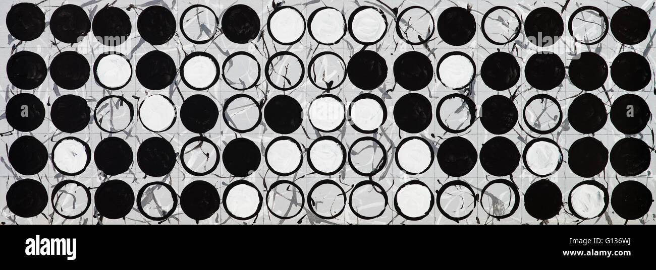 Une structure en grille monochrome peint Banque D'Images
