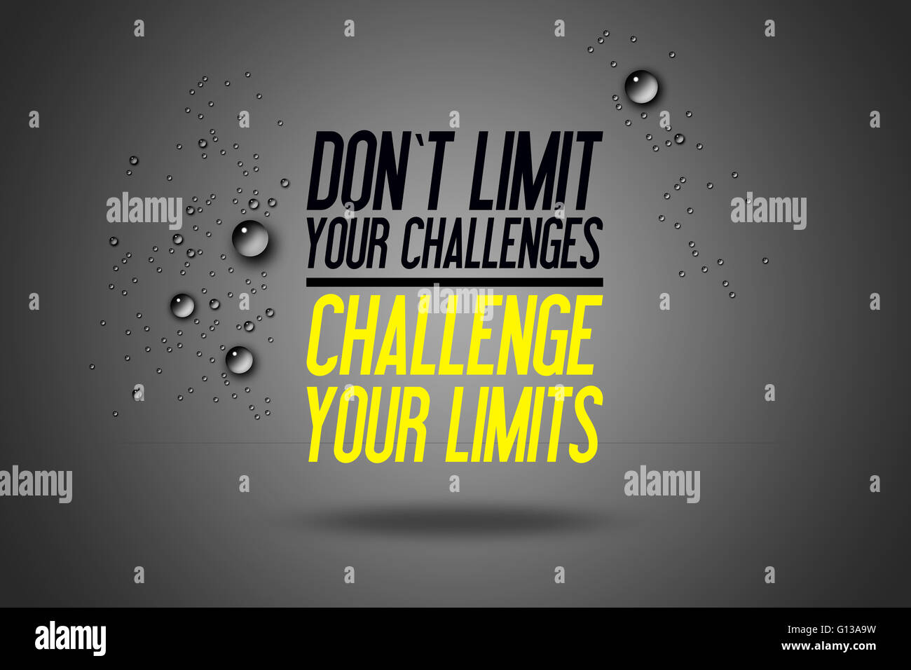 Ne Limitez Pas Vos Defis Defi Vos Limites Motivation D Entrainement Centre De Remise En Forme Citation De Motivation Sport Photo Stock Alamy