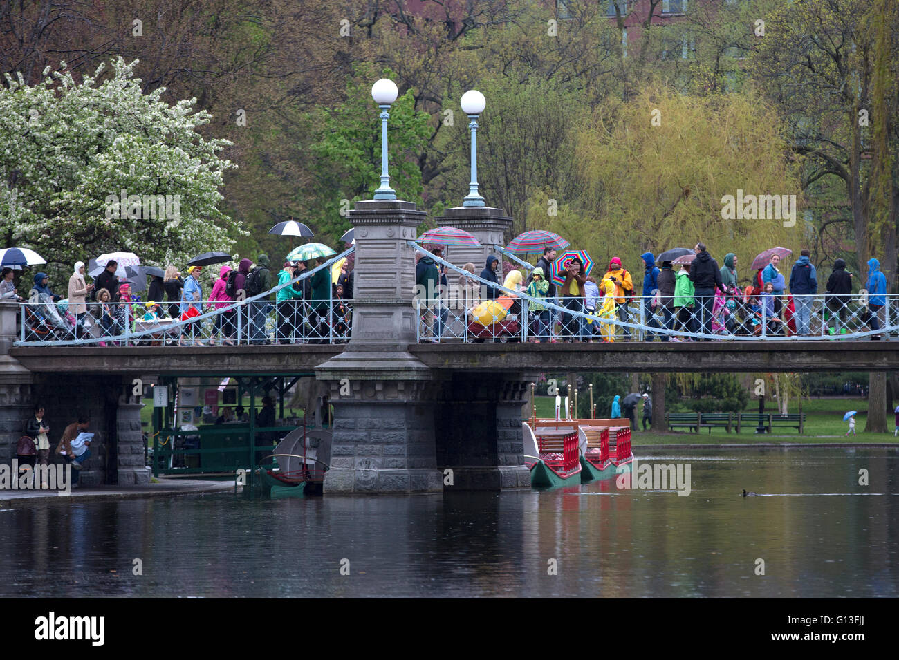 Le Jardin Public, Boston, Massachusetts, USA Banque D'Images