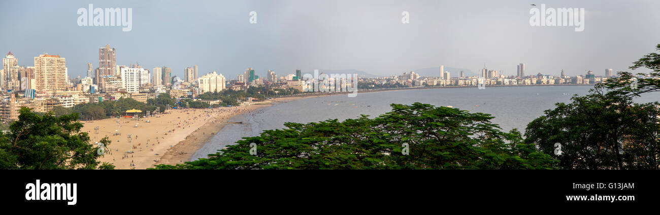 Paysage de la ville de Mumbai (Bombay) en Inde Banque D'Images