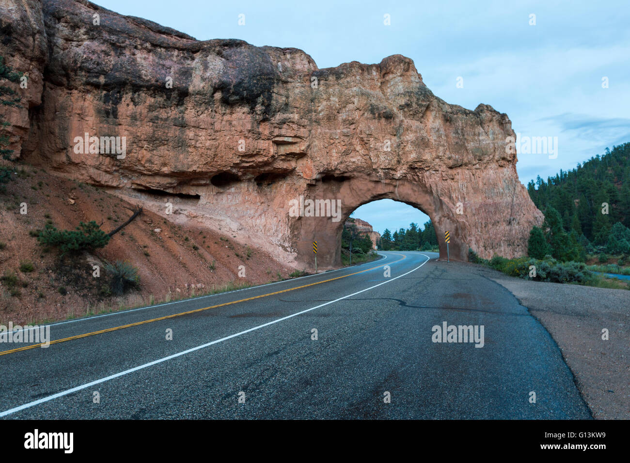 Red Canyon Tunnel sur Scenic Byway 12 Banque D'Images