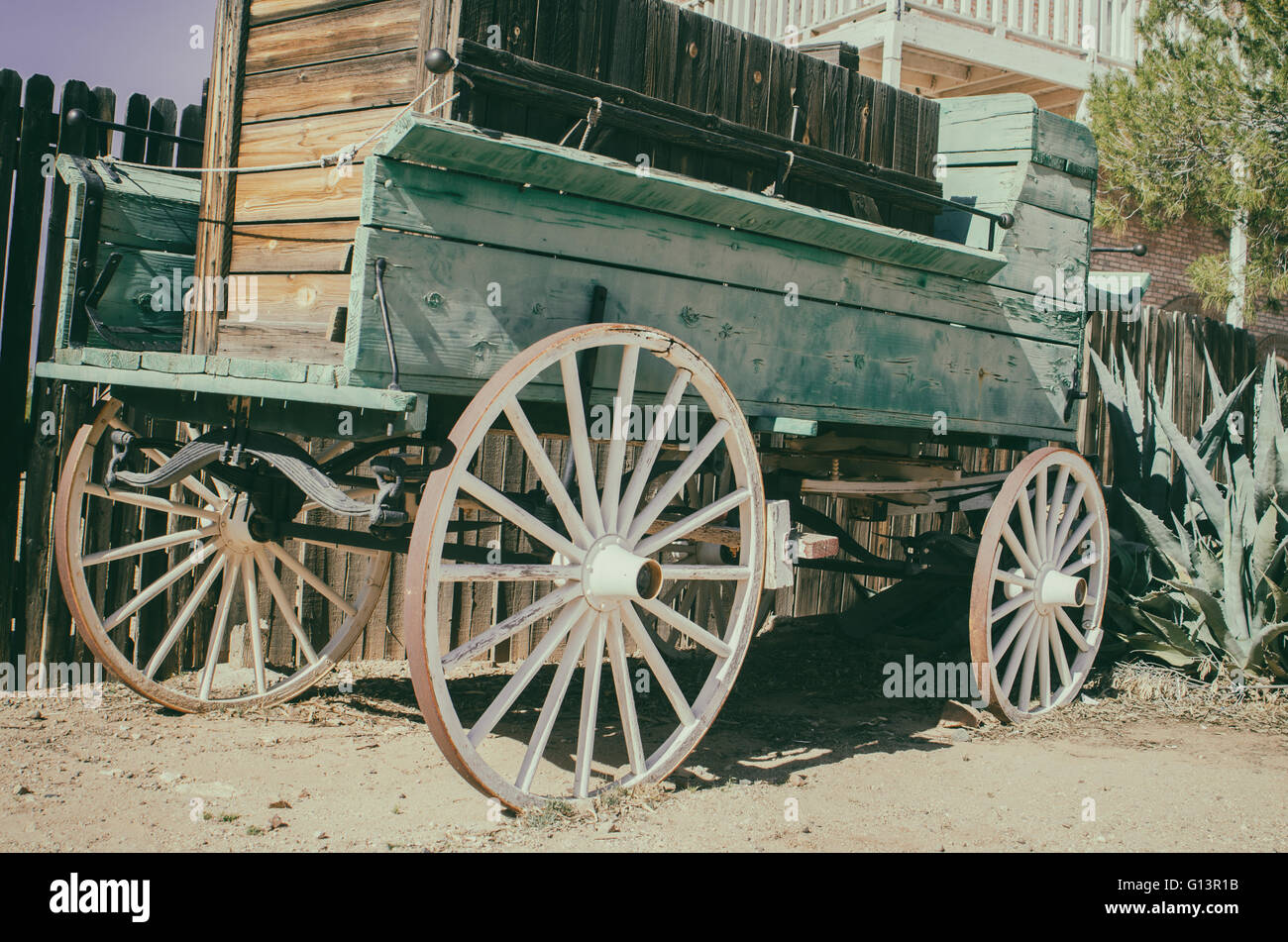 Wild West wagon - South West American cowboy fois concept Banque D'Images