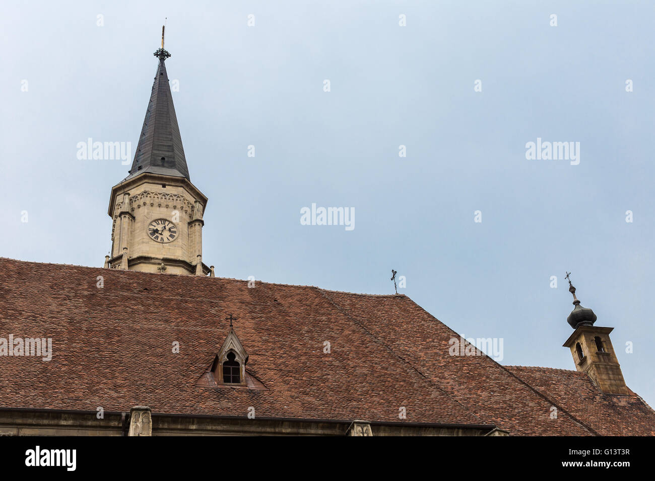 Église de Saint Michel de style gothique est une église catholique romaine à Cluj-Napoca Banque D'Images