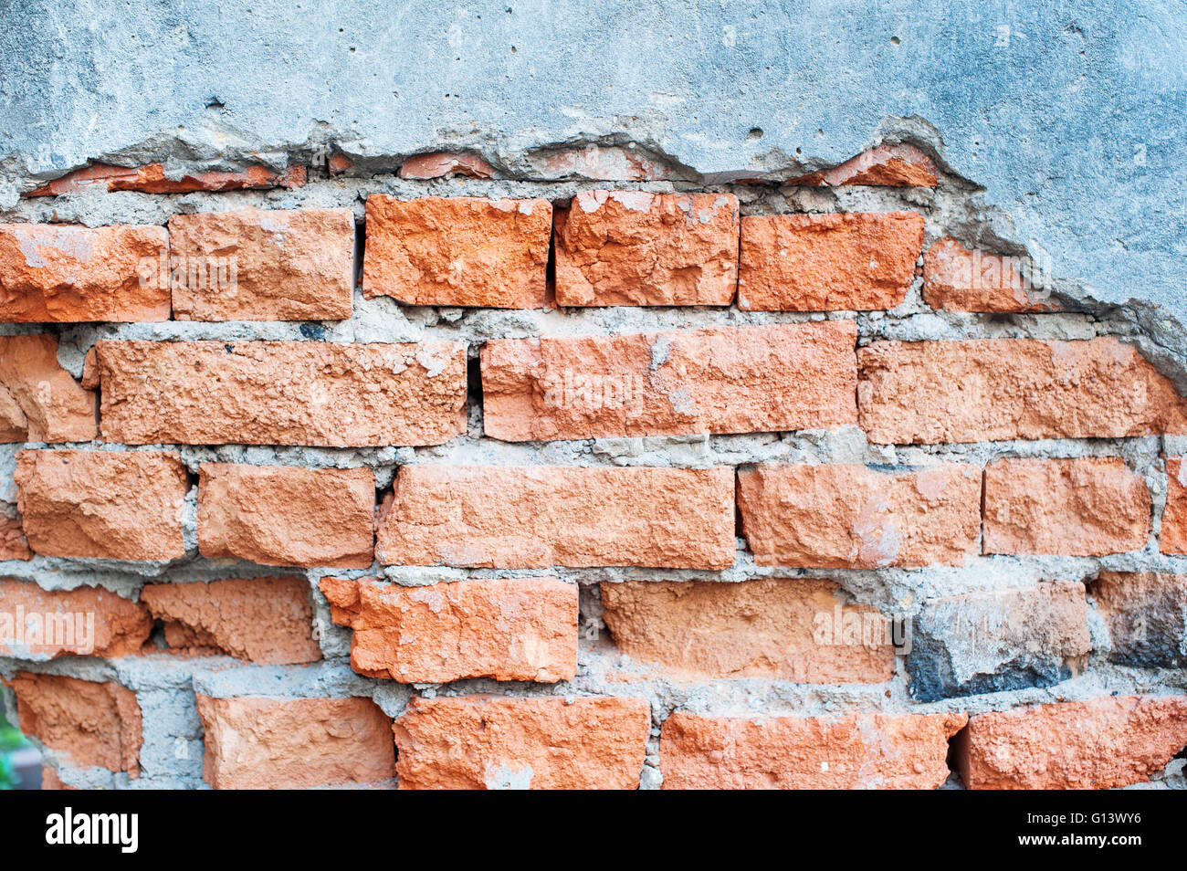 Tonalité Vintage vieux mur fissuré pour le fond Banque D'Images