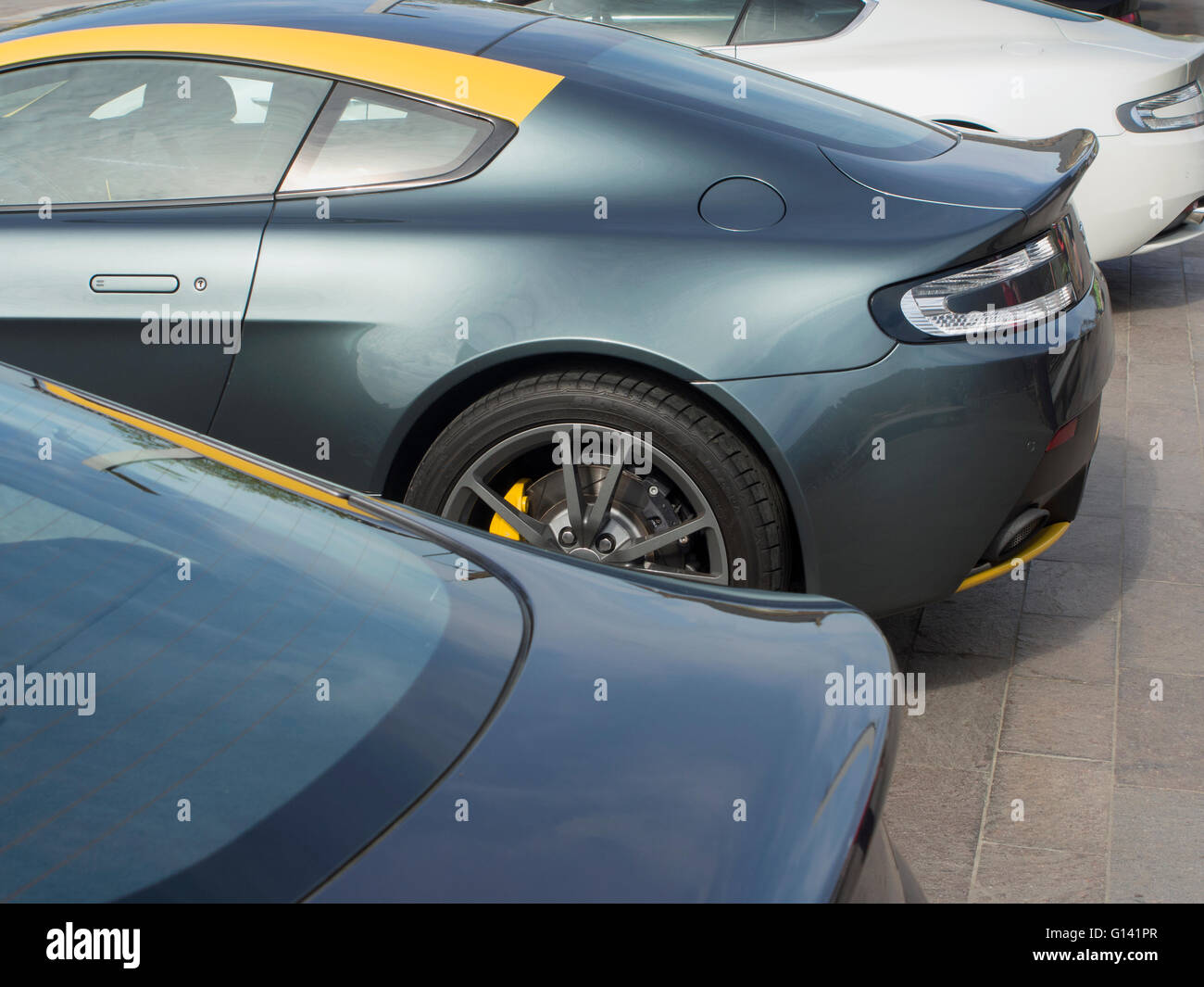 Londres, Royaume-Uni. 8 mai, 2016. Rallye automobile club Aston Martin Grenier à Sq Kings Cross Londres Royaume-Uni. 8/5/2016 : Crédit Cabanel/Alamy Live News Banque D'Images