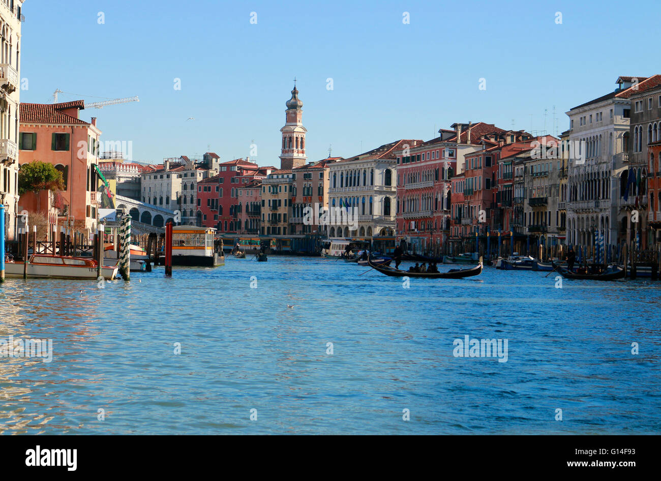 Impressionen : Grand Canal, Venise, Italie. Banque D'Images