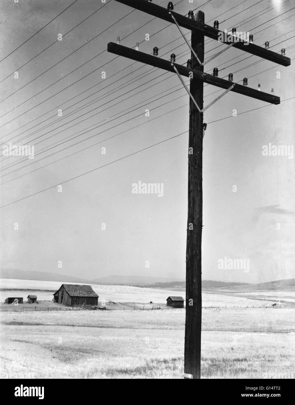 Klickitat Comté, Washington, en août 1939. Photographié par Dorothea Lange. Banque D'Images