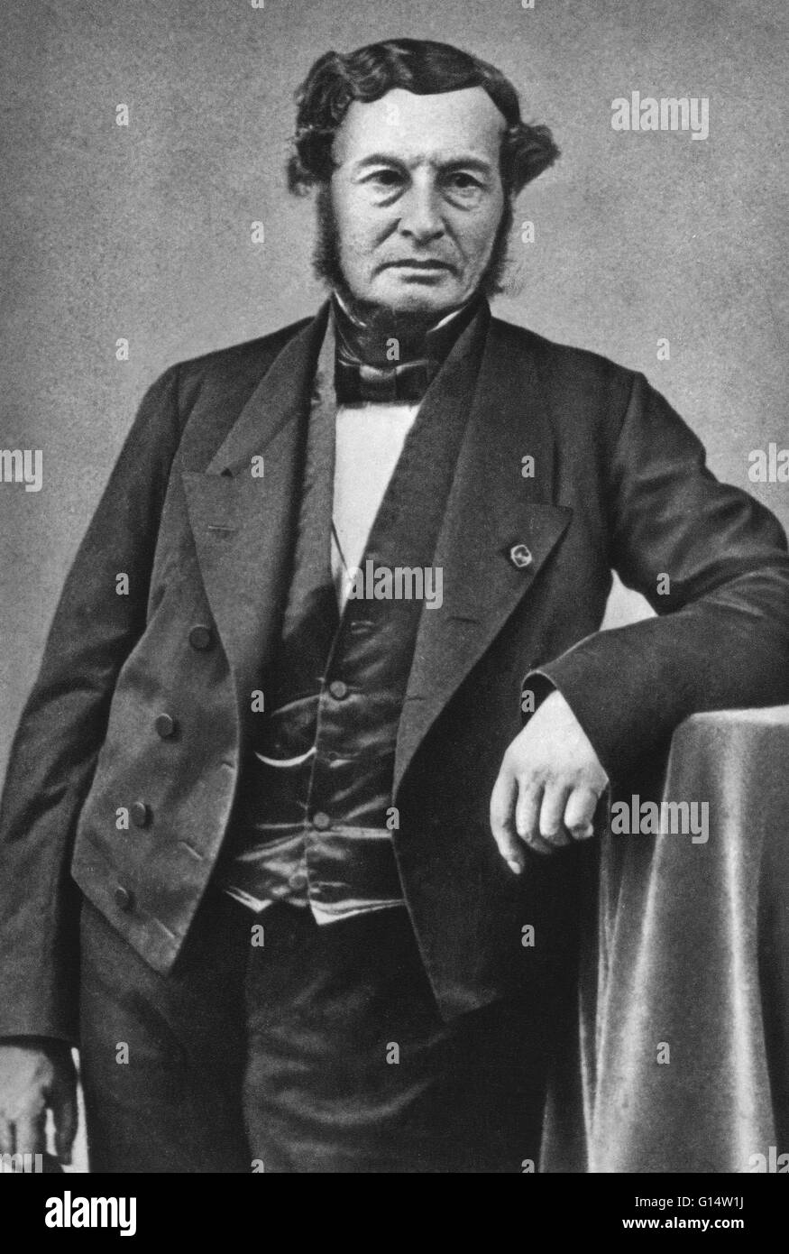 Joseph-Francois Malgaigne (1806-1865) Malgaigne a étudié la médecine à Paris, et fut plus tard un chirurgien des Hôpitaux de Paris, y compris Hôpitals Saint-Louis, Charité-sur-Loire et de l'Etoile. Malgaigne est connu pour son travail avec les fractures et les luxations, specializi Banque D'Images