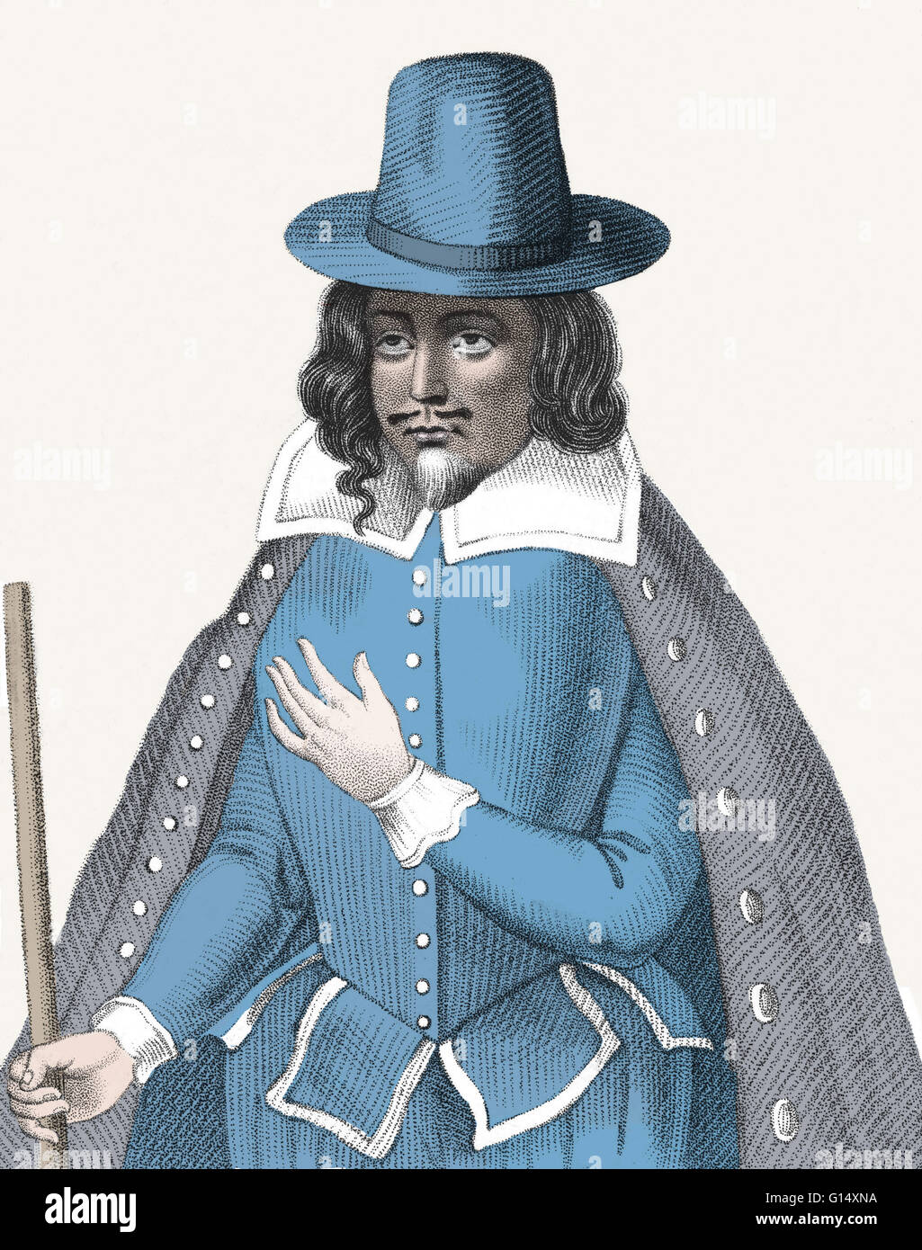 Matthew Hopkins (1620 - 12 août 1647) était un français dont la carrière witchhunter pendant le temps de la guerre civile anglaise. Il prétendait détenir le bureau de Witchfinder General, bien que ce titre n'a jamais été accordée par le Parlement. Très peu de choses que je Banque D'Images