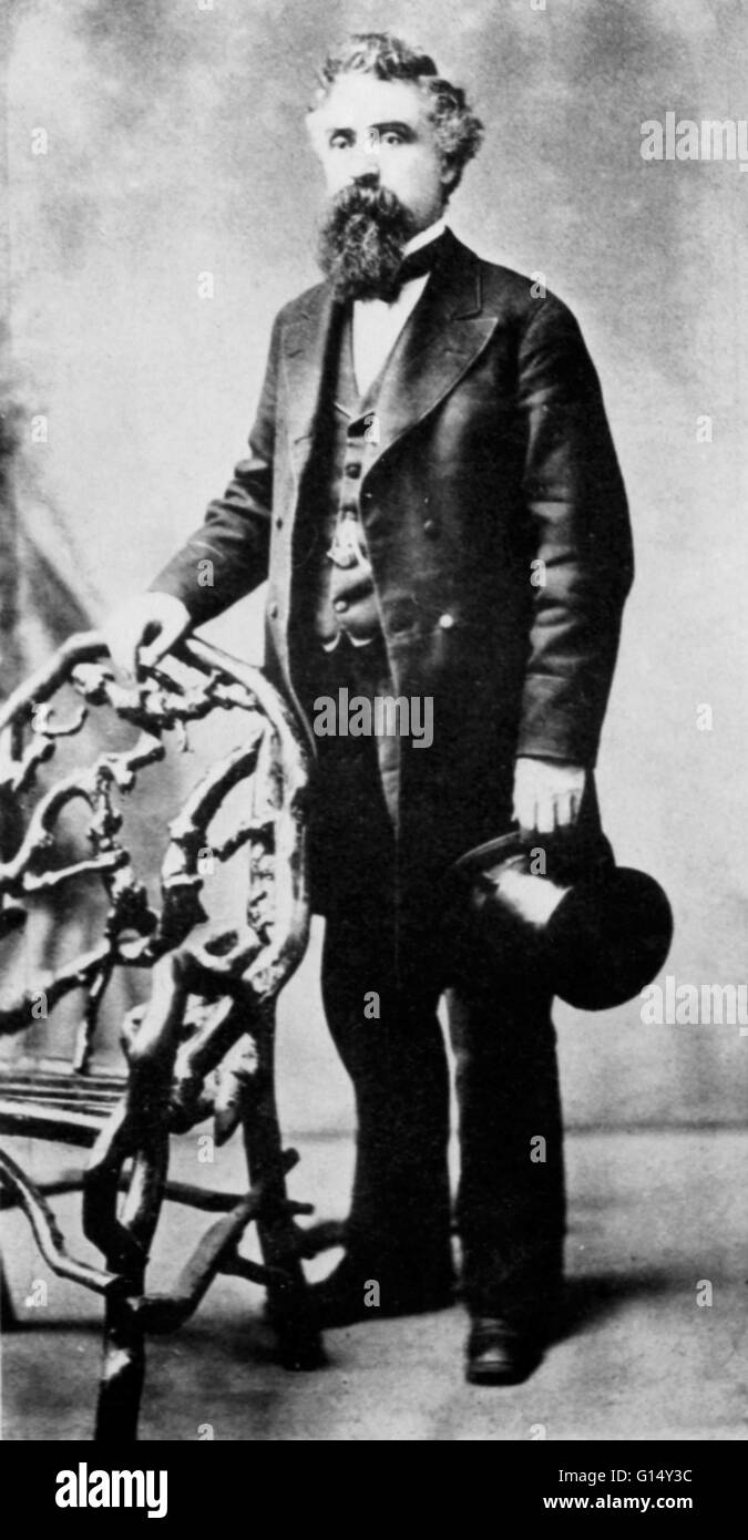 Hiram Stevens Maxim (5 février 1840 - 24 novembre 1916) était un inventeur. En 1881, Maxim est arrivé en Angleterre afin de réorganiser les bureaux de Londres de la Société d'éclairage électrique aux États-Unis. En 1900, il est devenu un sujet britannique naturalisé. M Banque D'Images