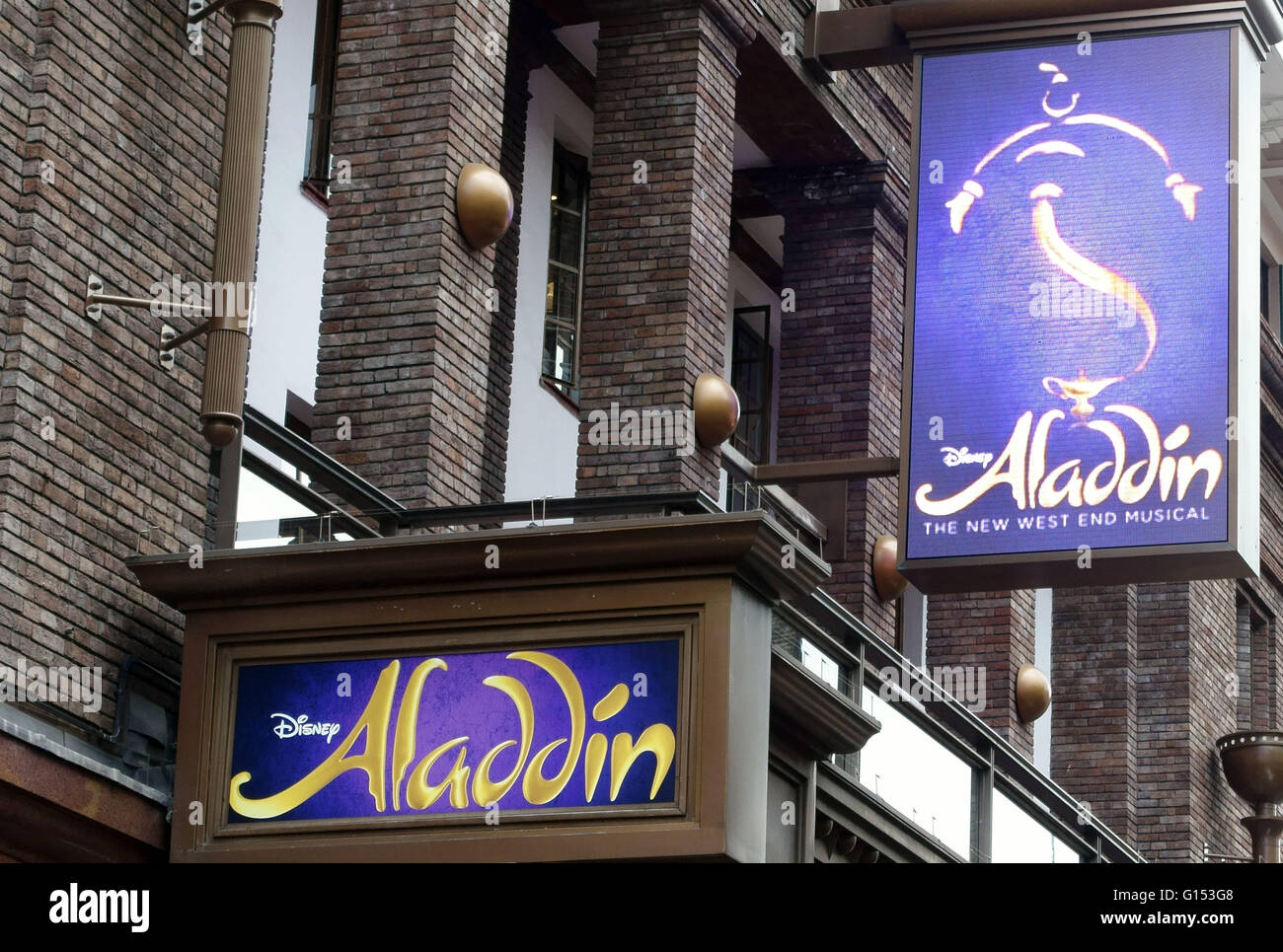 Le Disney's 'Aladdin' musical au Prince Edward Theatre dans le West End de Londres Banque D'Images