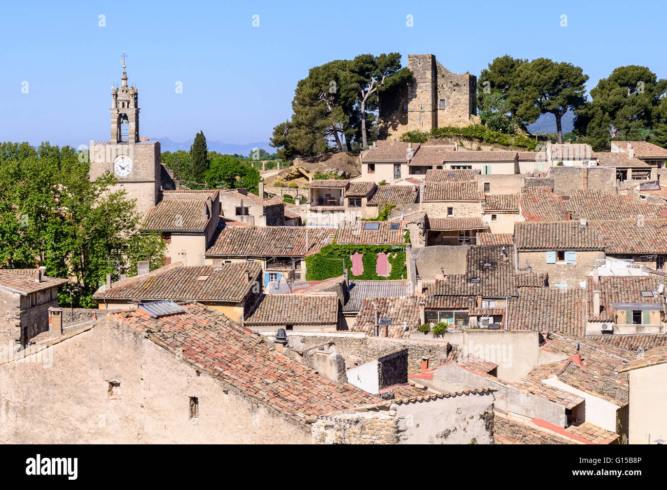 Village de Cucuron Luberon Vaucluse Provence France 84 Banque D'Images