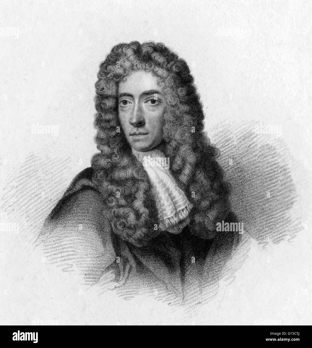Robert Boyle (25 janvier 1627 - 31 décembre 1691) était un philosophe naturel, chimiste, physicien et inventeur. Il est considéré aujourd'hui comme le premier chimiste moderne, et l'un des pionniers de la méthode scientifique expérimentale moderne. Tous les importa Banque D'Images
