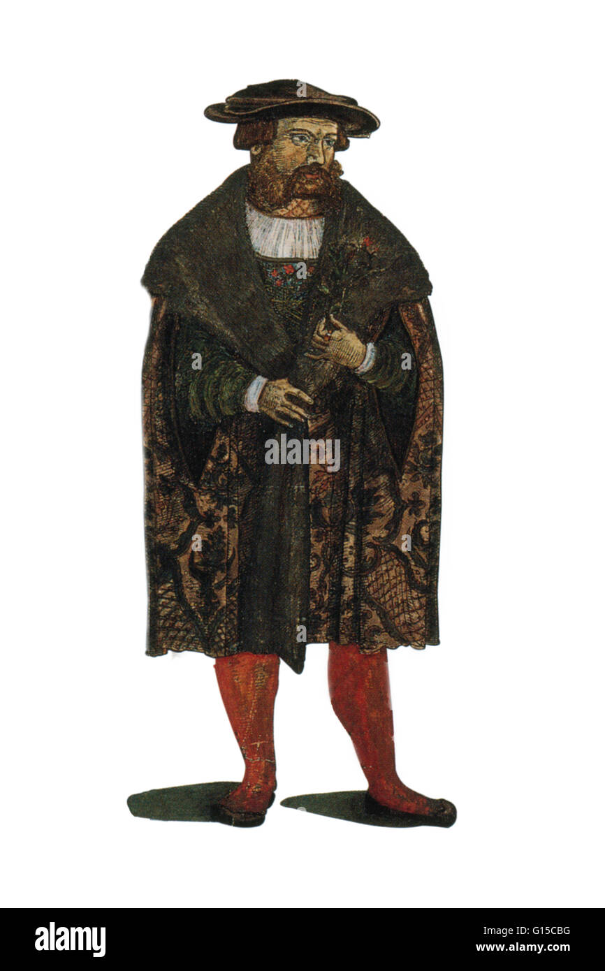 Fuchs gravure sur bois par Veit Rudolph chatoiement. Leonhart Fuchs (1501-1566) était un médecin allemand et un des trois pères fondateurs de la botanique, avec Otto Brunfels et Hieronymus Bock (également appelé Hieronymus tragus). Il a vu l'importance de l'expérience pratique Banque D'Images