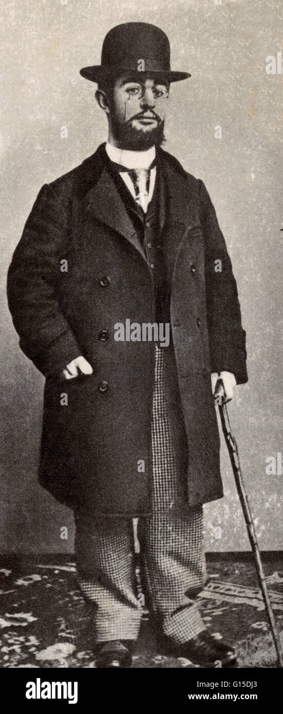Henri de Toulouse-Lautrec (Novembre 24, 1864 - septembre 9, 1901) est un peintre, graveur, dessinateur et illustrateur français. Il est parmi les plus connus les peintres de la période postimpressionniste. Ses parents étaient cousins germains et il souffre de Banque D'Images