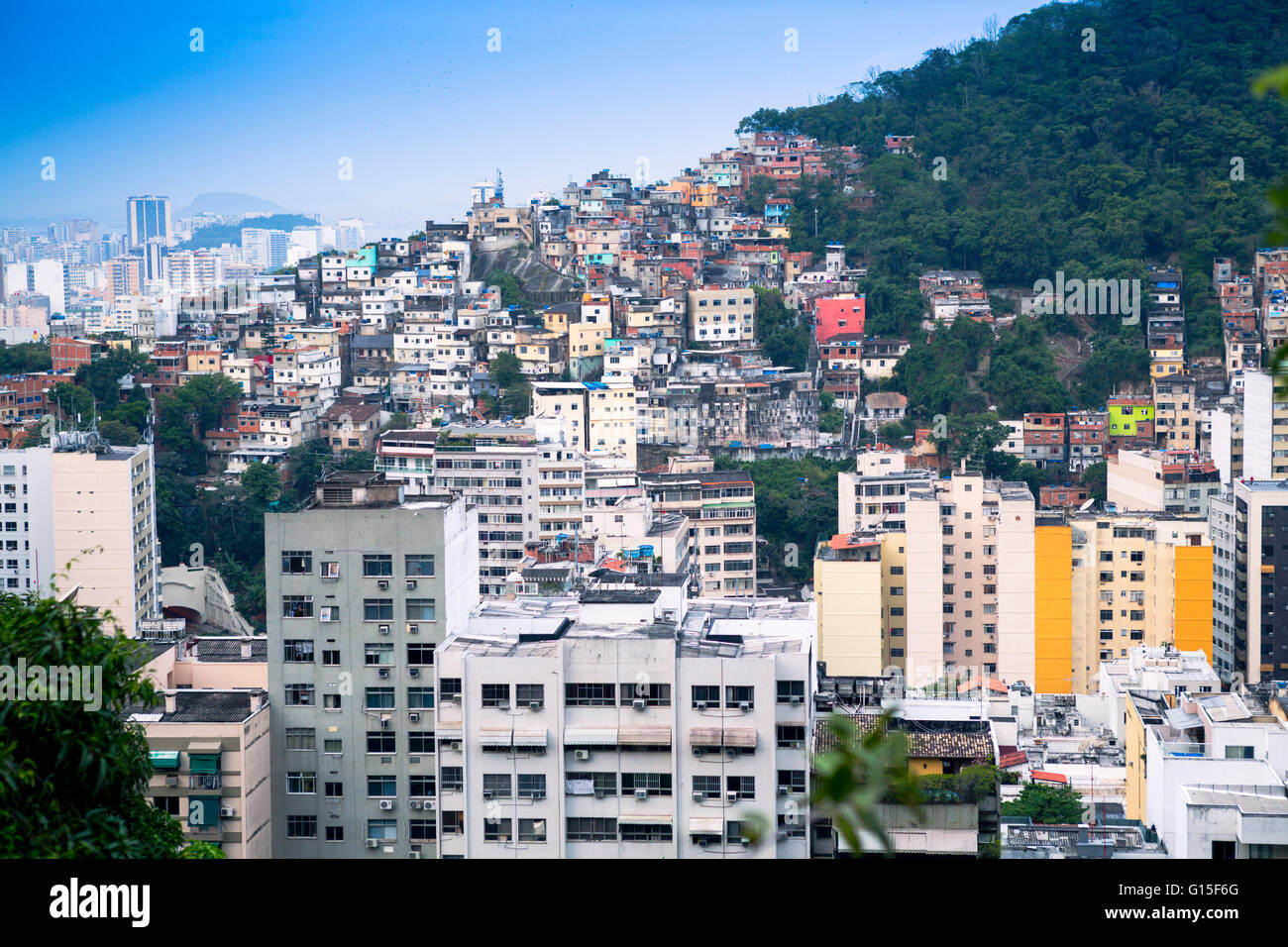 Favela Tabajaras, Rio de Janeiro, Brésil, Amérique du Sud Banque D'Images