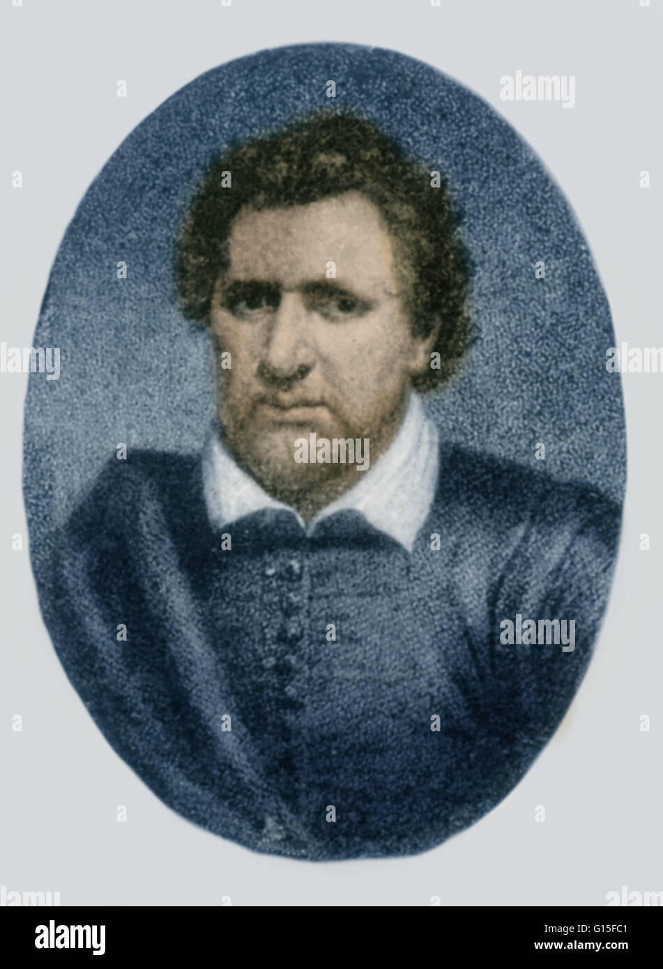 Benjamin Jonson ( 11 Juin, 1572 - 6 août 1637) était un Anglais, dramaturge, poète, et critique littéraire, de la 17e siècle, dont le talent artistique a exercé une influence durable sur la poésie anglaise et la scène de la comédie. Il a été éduqué de façon classique, bien lire, et cultur Banque D'Images