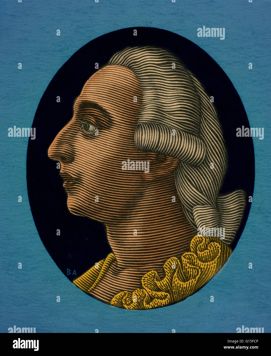 Giacomo Girolamo Casanova de Seingalt (1725-1798) était un aventurier et auteur de la République de Venise. Son autobiographie, Histoire de ma vie (Histoire de ma vie), est considérée comme l'une des sources les plus authentiques de la douane et des normes de l'Euro Banque D'Images