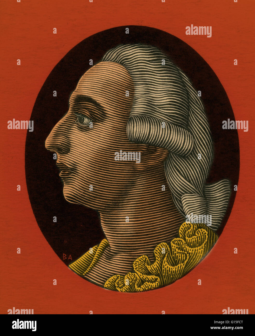 Giacomo Girolamo Casanova de Seingalt (1725-1798) était un aventurier et auteur de la République de Venise. Son autobiographie, Histoire de ma vie (Histoire de ma vie), est considérée comme l'une des sources les plus authentiques de la douane et des normes de l'Euro Banque D'Images