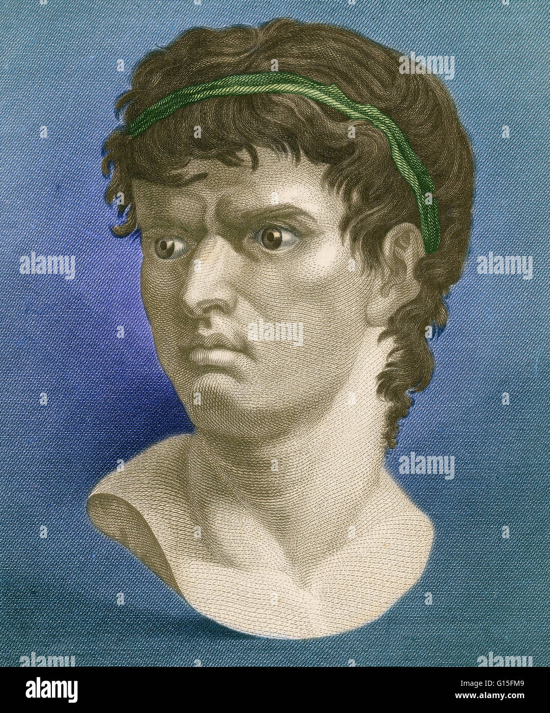 Marcus Junius Brutus (85-42 av. J.-C.) souvent appelée simplement comme Brutus, était un politicien de la fin de la République Romaine et le plus connu à l'époque moderne pour jouer un rôle de premier plan dans l'assassinat de Jules César. Banque D'Images