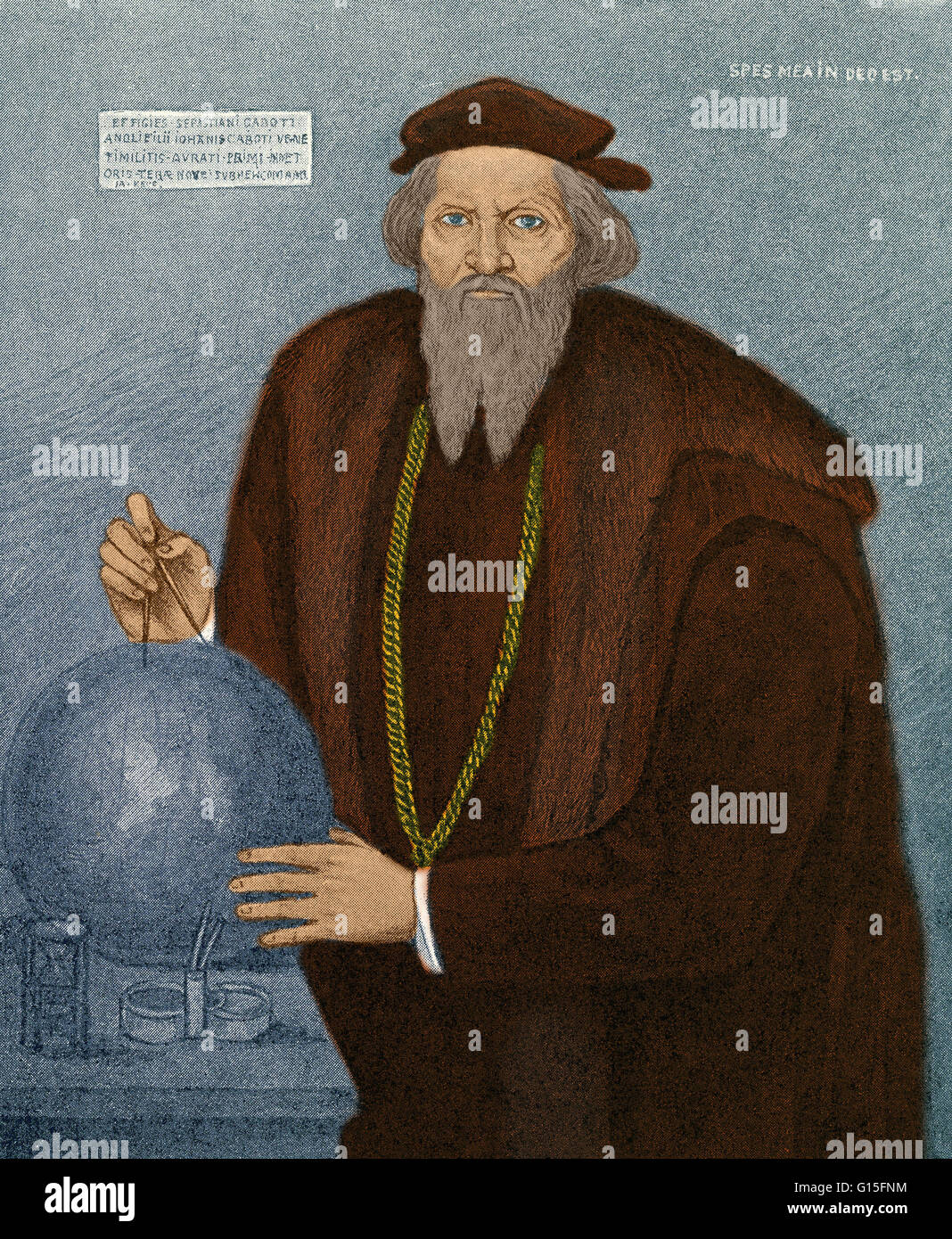 Sébastien Cabot (1474-1557) était un explorateur, cartographe et navigateur et fils de l'explorateur Jean Cabot. Il a travaillé en tant que cartographe pour le roi d'Angleterre Henri VIII et un capitaine pour le roi d'Espagne Ferdinand V, exploré pour le roi d'Angleterre Henri VII. Ca Banque D'Images
