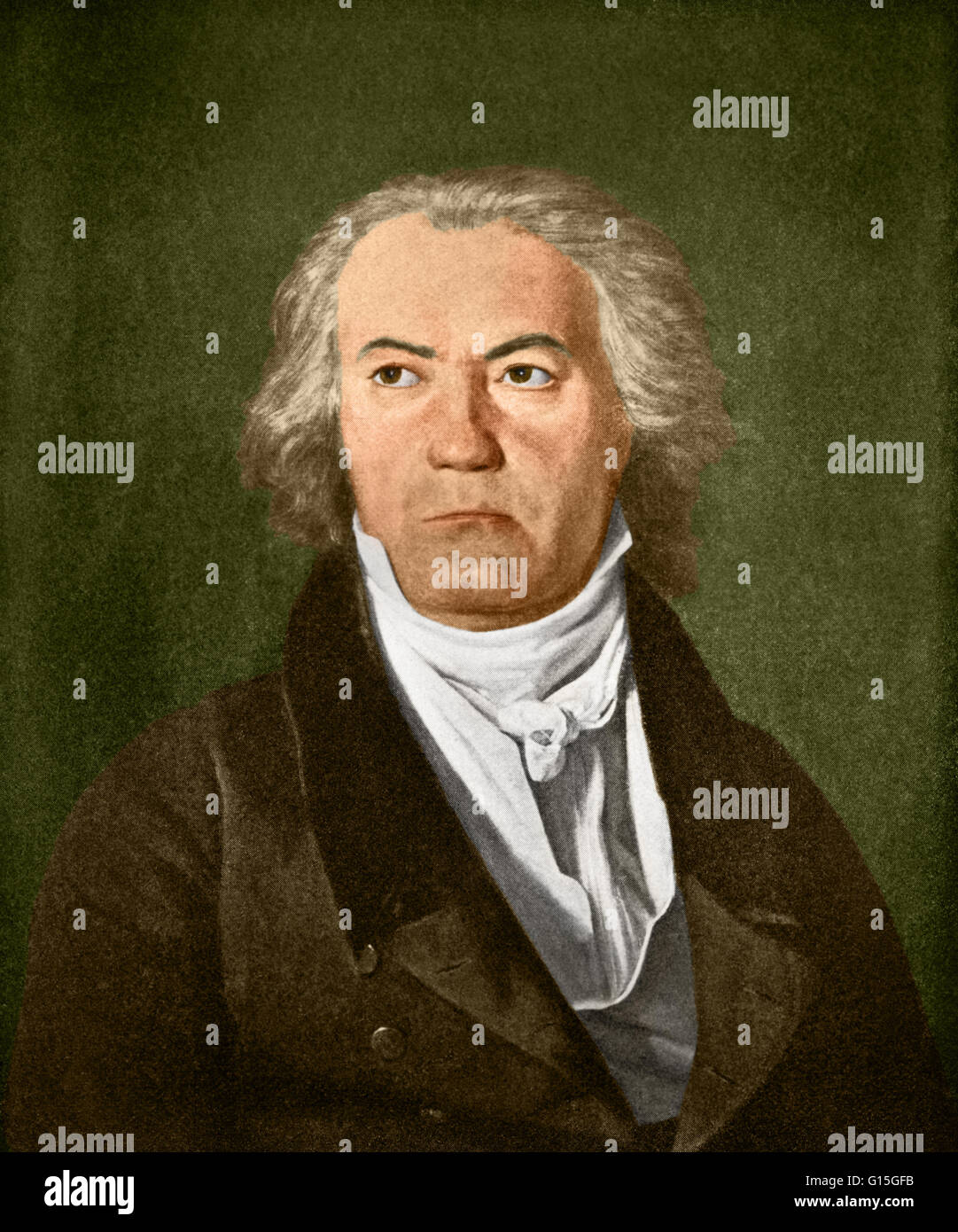Ludwig van Beethoven (baptisé le 17 décembre 1770 - 26 mars 1827) était un compositeur et pianiste. Un rôle capital dans la transition entre les périodes classique et romantique dans l'art occidental de la musique, il reste l'un des plus célèbres et influents de tous les Banque D'Images