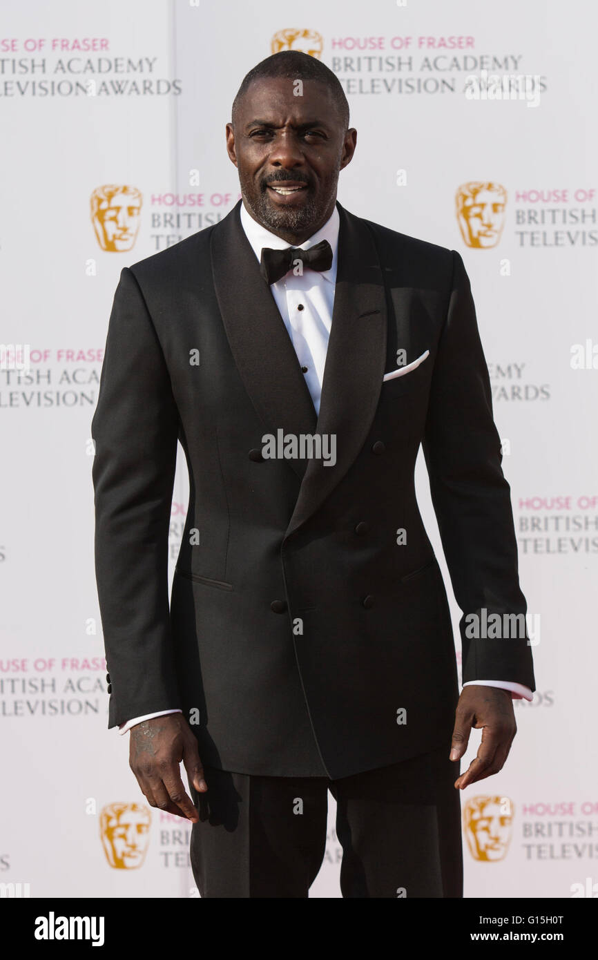 Londres, Royaume-Uni. 8 mai 2016. L'acteur Idris Elba. Tapis rouge pour les arrivées de célébrité House of Fraser British Academy Television Awards au Royal Festival Hall. Banque D'Images
