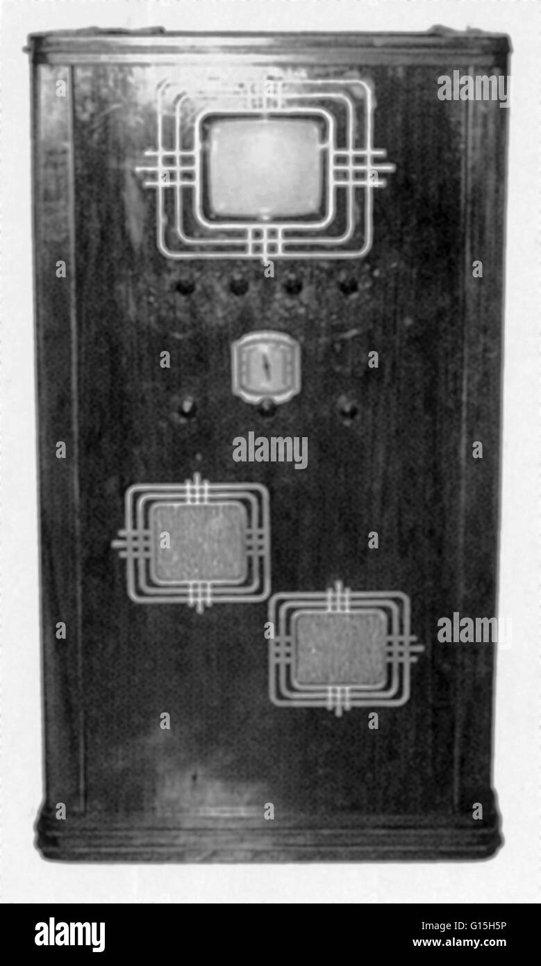 Début de télévision a inventé et conçu par Philo T. Farnsworth. Banque D'Images