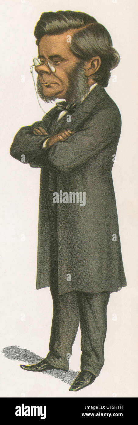 Thomas Henry Huxley (1825-1895) était un biologiste anglais, connu sous le nom de 'Darwin's' pour sa défense de Charles la théorie de l'évolution de Darwin. Huxley's célèbre 1860 Débat avec Samuel Wilberforce a été un moment clé de l'acceptation plus large de l'évolution, et Banque D'Images