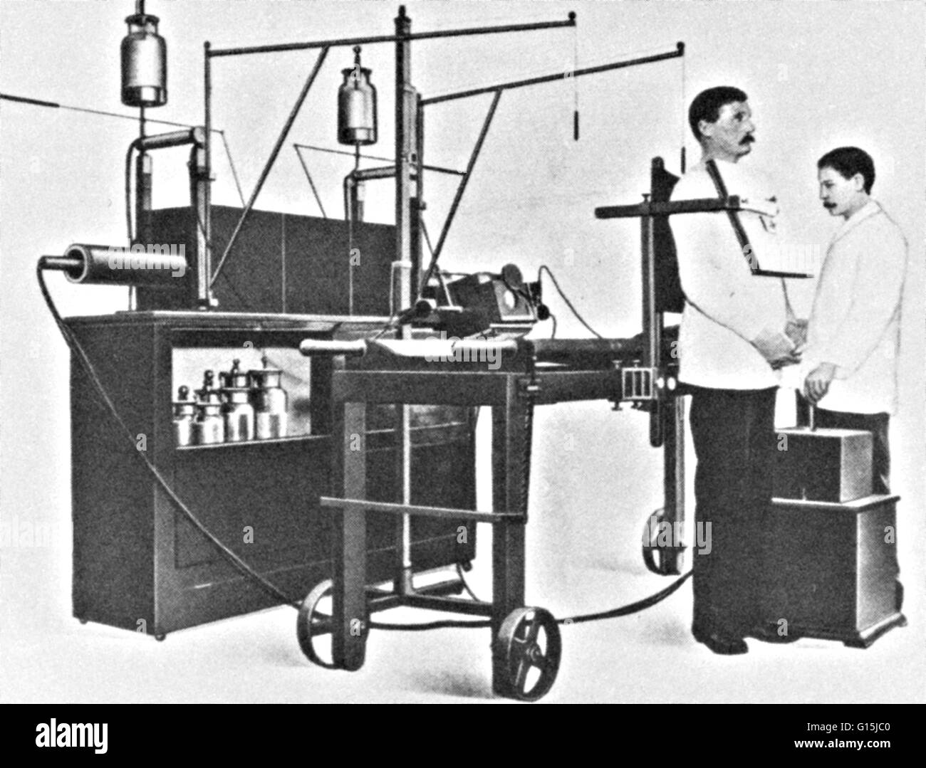 Au début du xxe siècle une machine à rayons x. Banque D'Images
