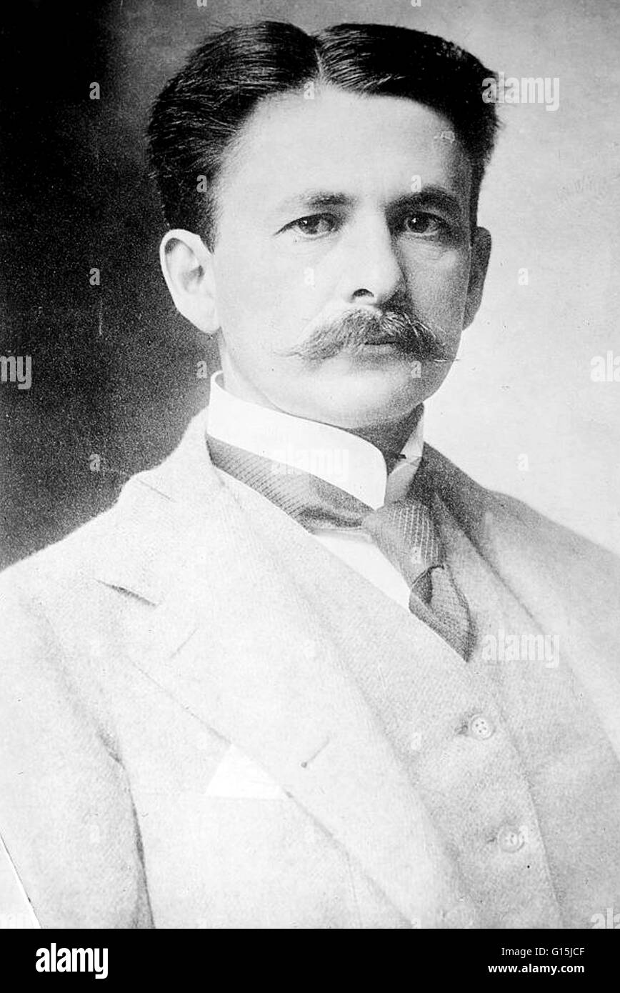 Albert Abraham Michelson (1852-1931), physicien germano-américain, qui a effectué au début des mesures de la vitesse de la lumière. Il a aidé à démontrer que la lumière se déplace à une vitesse constante dans tous les systèmes inertiels de référence. En 1907, il a reçu le Prix Nobel de Banque D'Images
