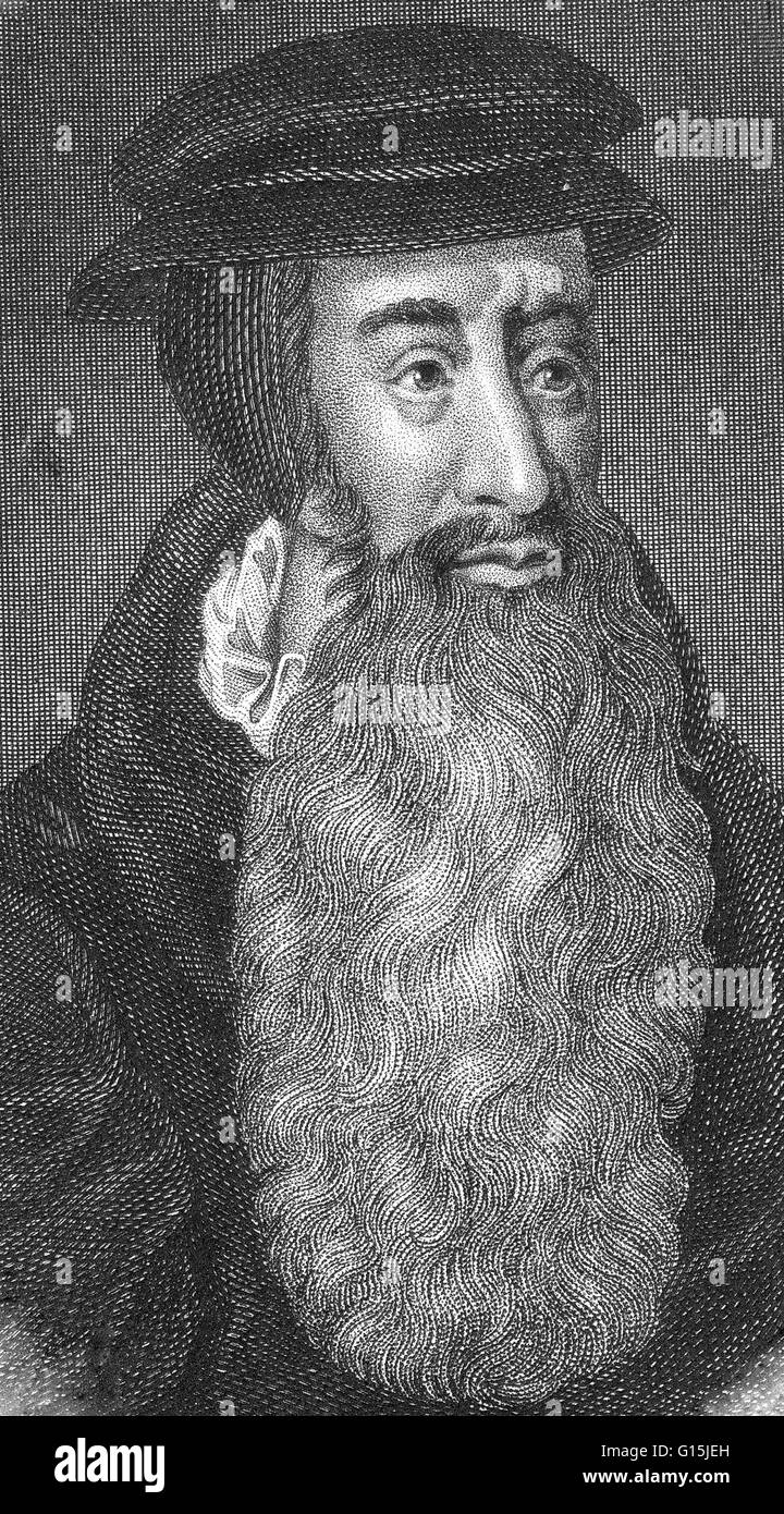 John Knox (1514-1572) était un ecclésiastique et un chef de file de la Réforme Protestante qui a apporté à l'église de la réforme en Écosse. Il a été ordonné prêtre catholique en 1536, mais l'influence de George Wishart, il rejoint le mouvement de réforme de la Banque D'Images