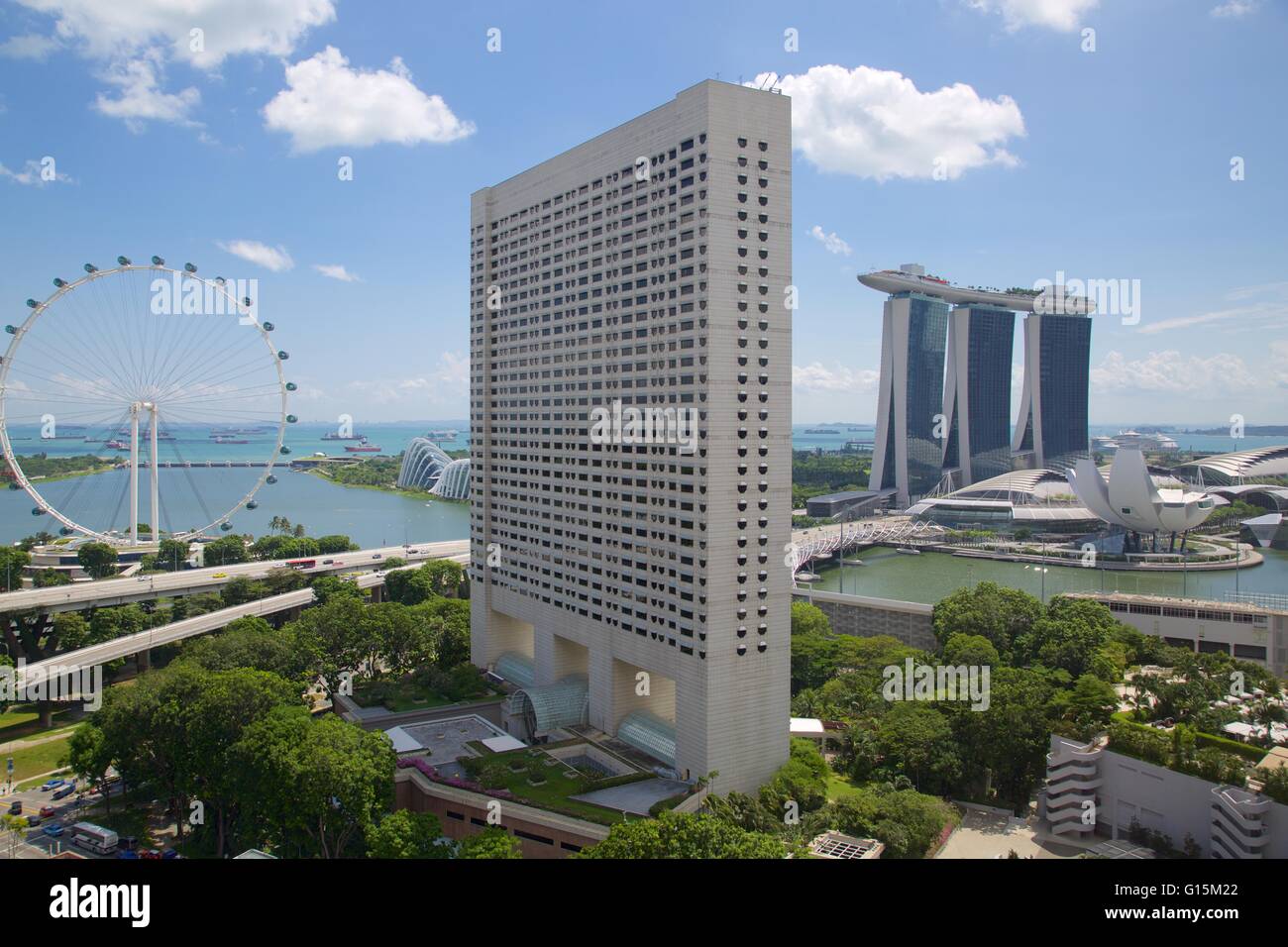 Singapore Flyer de South Beach, à Singapour, en Asie du sud-est Banque D'Images