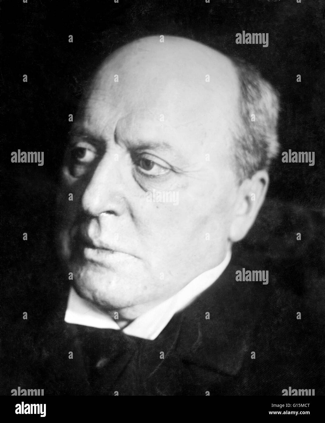 Henry James (le 15 avril 1843 - 28 février 1916) était un écrivain américain, considéré comme l'un des chiffres clés du 19e siècle le réalisme littéraire. James alternait entre l'Amérique et l'Europe pour les 20 premières années de sa vie, après quoi il s'établit à fr Banque D'Images