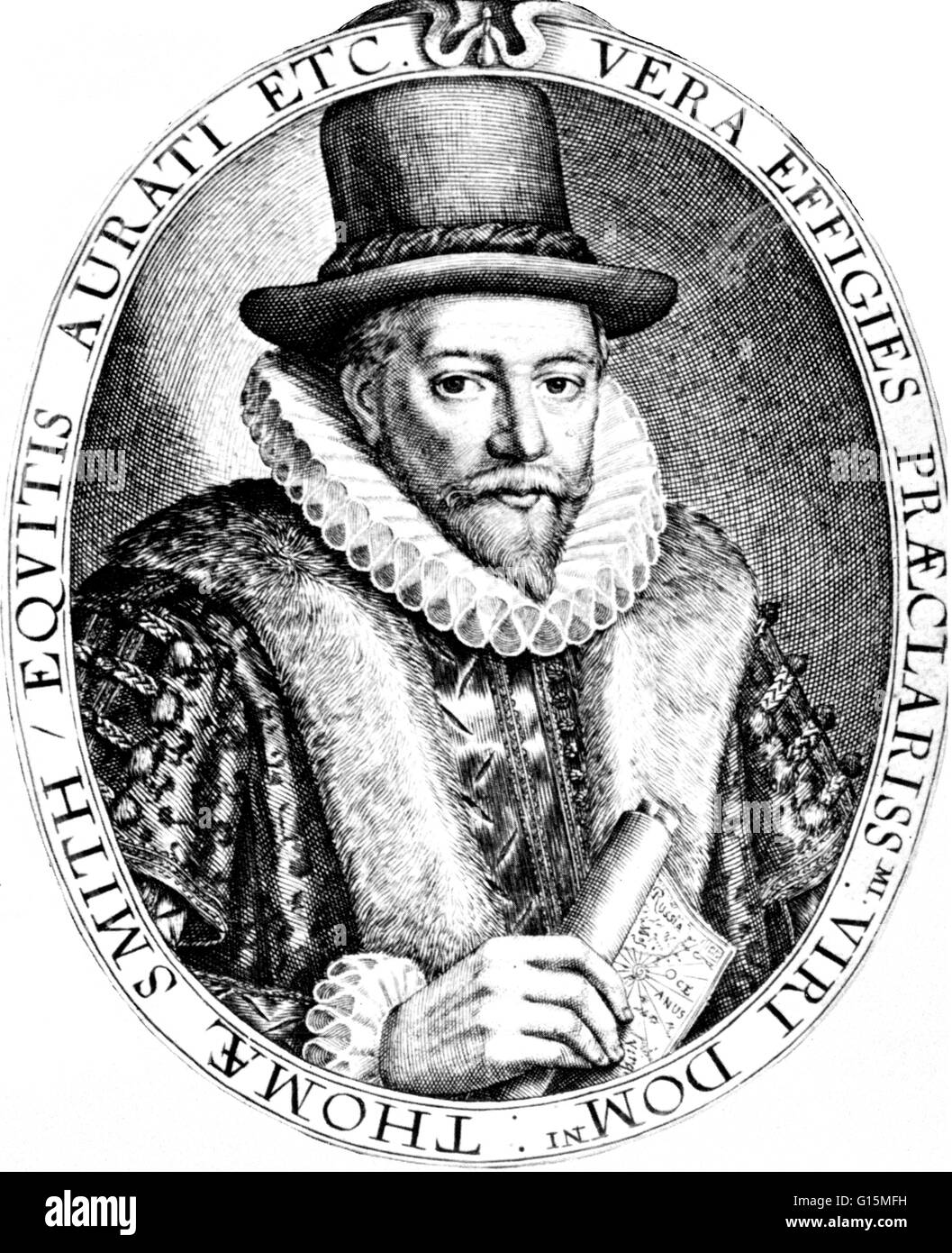 Thomas Smythe (1558 - 4 septembre 1625) fut un marchand et homme politique anglais. Thomas, l'un des treize enfants, a été mis à l'entreprise de son père (droits de douane). Lors de l'East India Company a été créé en octobre 1600, il a été élu le premier g Banque D'Images