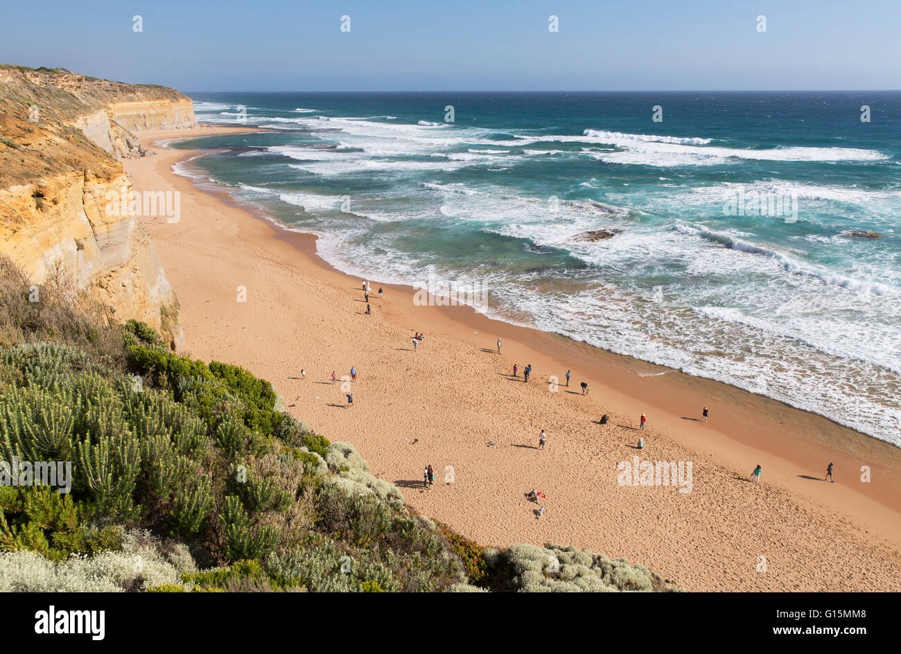 Plage de Gibson, Étapes Port Campbell National Park, Great Ocean Road, Victoria, Australie, Pacifique Banque D'Images