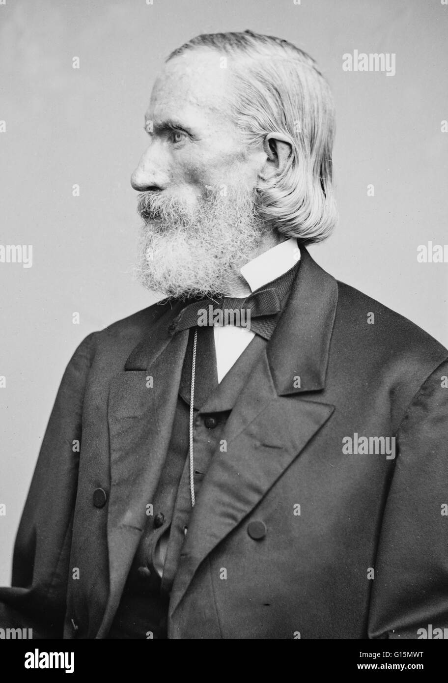 Orson Squire Fowler (11 octobre 1809 - 18 août 1887) était un phrénologue américain. Il a ouvert un bureau phrenological à New York avec son frère, Lorenzo Niles Fowler, et a écrit et donné des conférences sur la phrénologie, la préservation de la santé, de l'educat populaire Banque D'Images