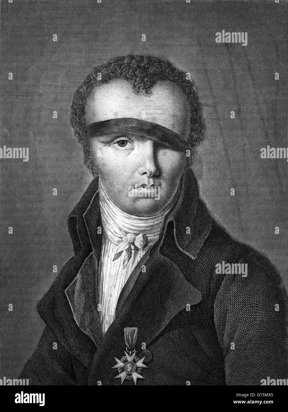 Nicolas-Jacques Conté (4 août 1755 - 6 décembre 1805) est un peintre français, officier de l'aéronaute et inventeur du crayon moderne. Napoléon le nommé 'homme universel avec goût, de compréhension et de génie capable de créer les arts de France i Banque D'Images