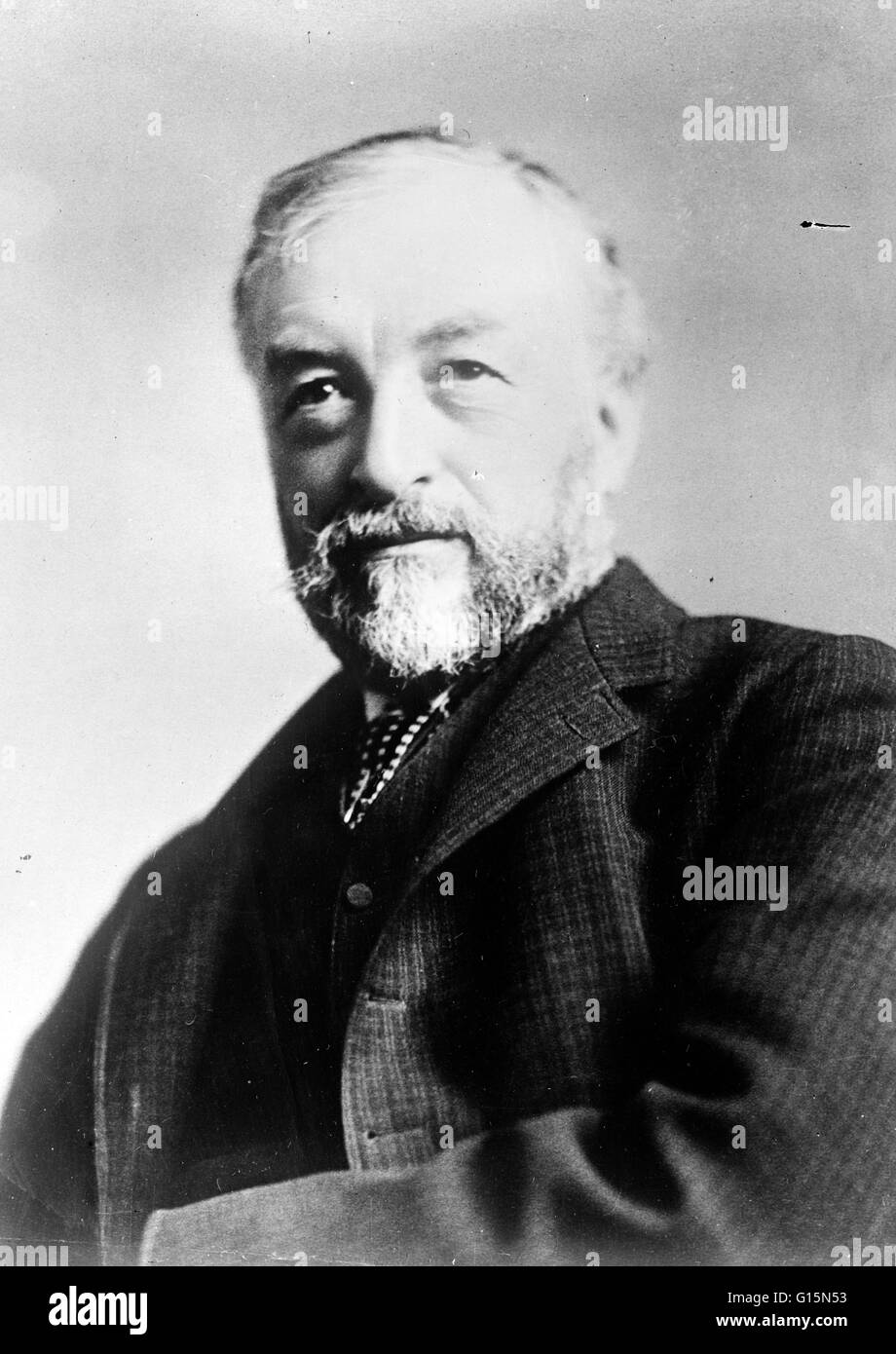 Samuel Pierpont Langley (Août 22, 1834 - février 27, 1906) était un astronome américain, physicien, inventeur du bolomètre et pionnier de l'aviation. Il a été l'assistant dans le Harvard College Observatory. Il devient professeur de mathématiques à l'US Banque D'Images